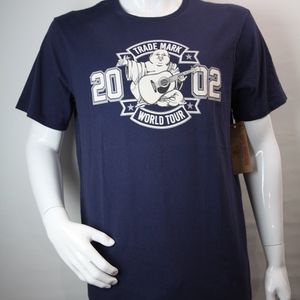 True Religion Buddha Banner Tee-Shirt Blue Men's L
